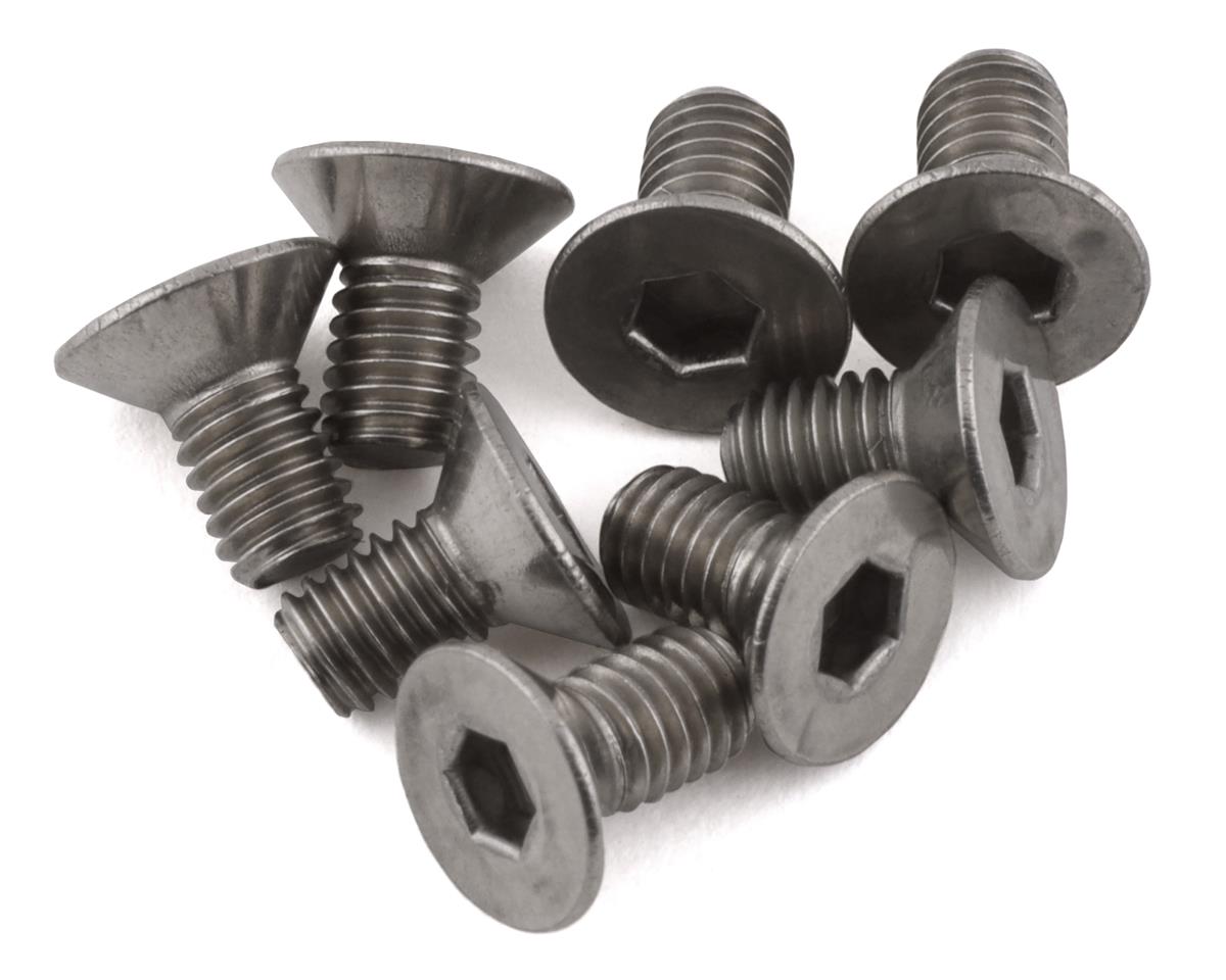 Mugen Seiki Titanium Flat Head Screw Set (3x6mm) [MUGB0742TA
