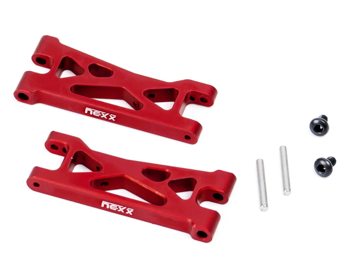 NEXX Racing Losi™ Micro-B Aluminum Rear Suspension Arms (Red) (2