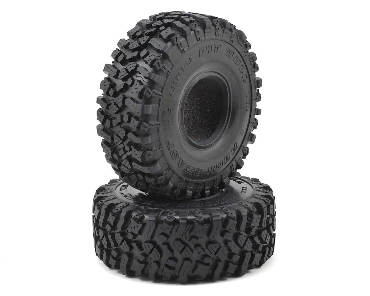 Pit Bull Tires 1.9" Rock Beast XL Scale Rock Crawler Tires w/Foams (2) (Alien) PBTPB9011NK