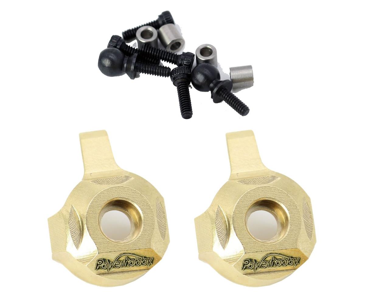 Power Hobby Brass Front Steering Knuckle Axial SCX24 [PHBPHSCX2407 ...