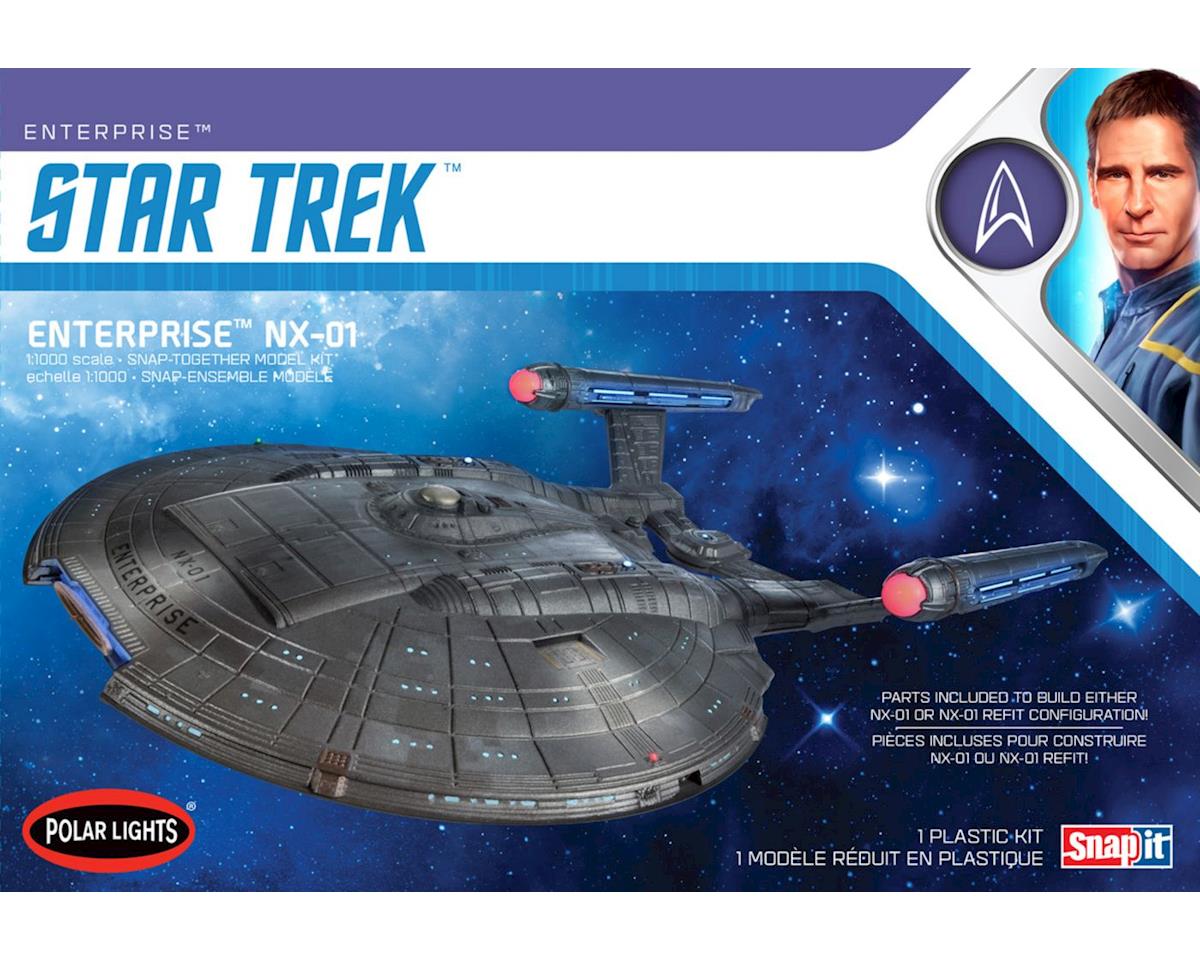 Round 2 Polar Lights 1/1000 Star Trek NX-01 Enterprise 2T, Snap ...