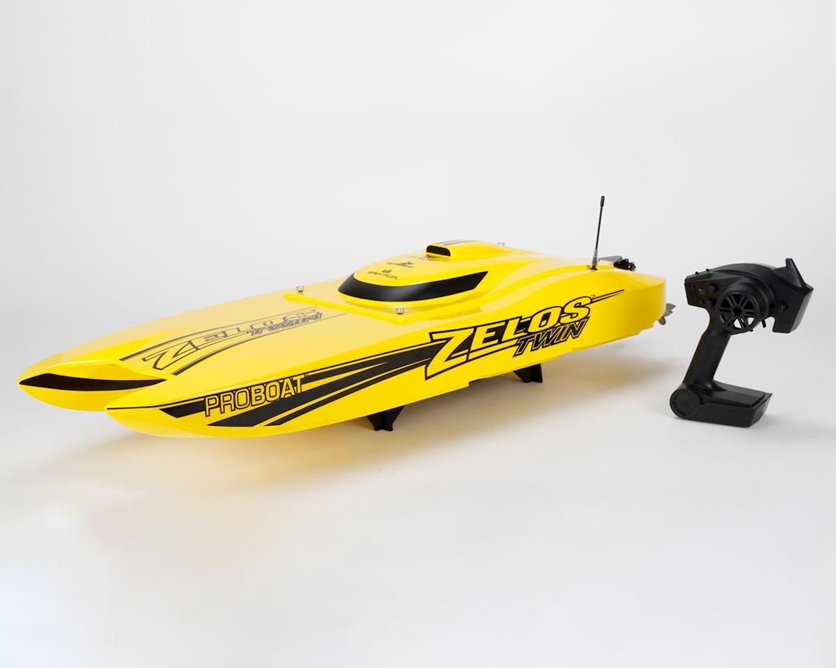 pro boat zelos 36 twin rtr brushless catamaran boat