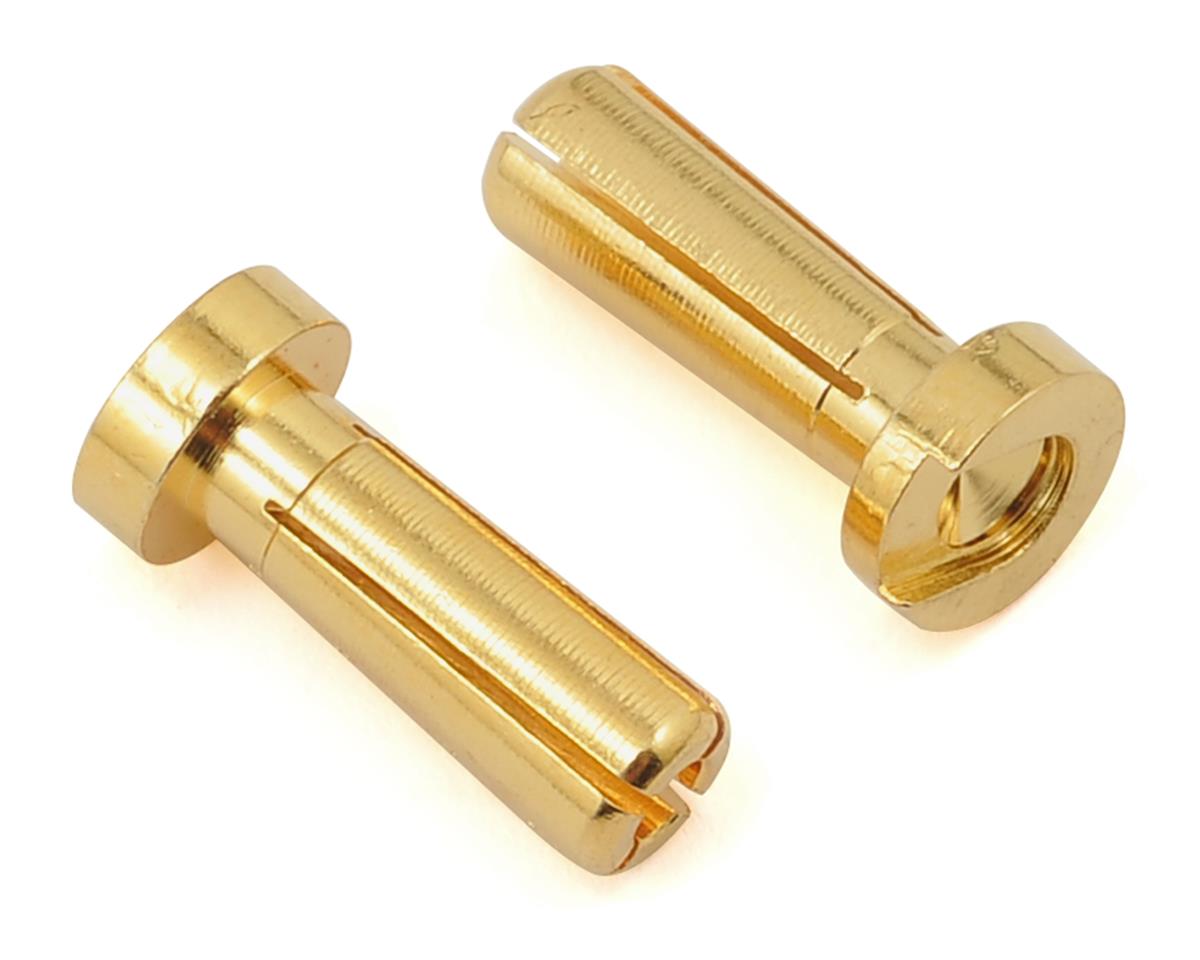 ProTek RC 4mm Low Profile "Super Bullet" Solid Gold Connectors (2 Male) PTK-5044