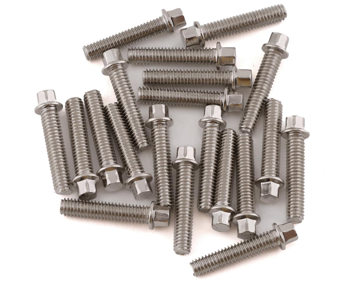 M2.5 X 12mm RC4Z-S1598 RC 4WD Miniature Scale Hex Bolts Silver