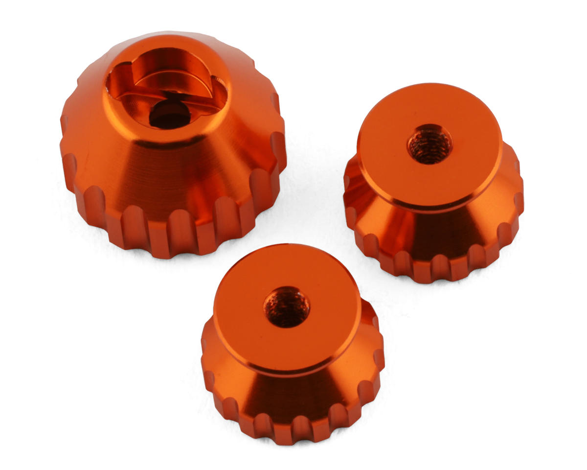 R-Design Sanwa M17 Precision Dial & Handle Nuts (Orange) [RDD7025