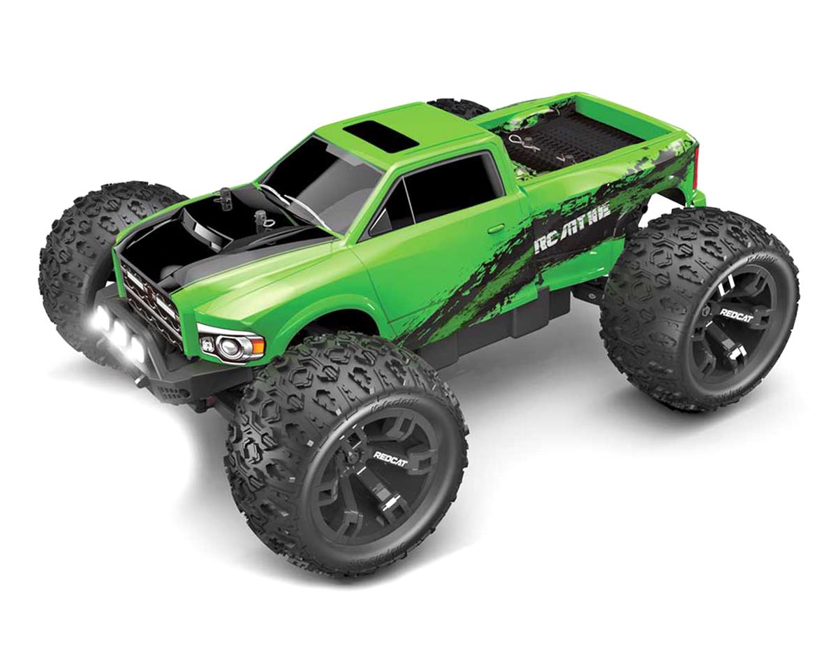 Redcat TR-MT10E 1/10 RTR 4WD Brushless Monster Truck (Green) [RER13226 ...