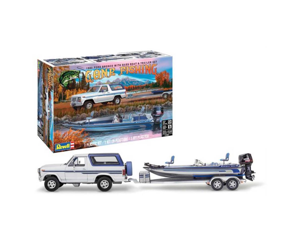 Revell 1/24 1980 Ford Bronco & Bass Boat w/Trailer Model Kit [RMX17242] -  HobbyTown