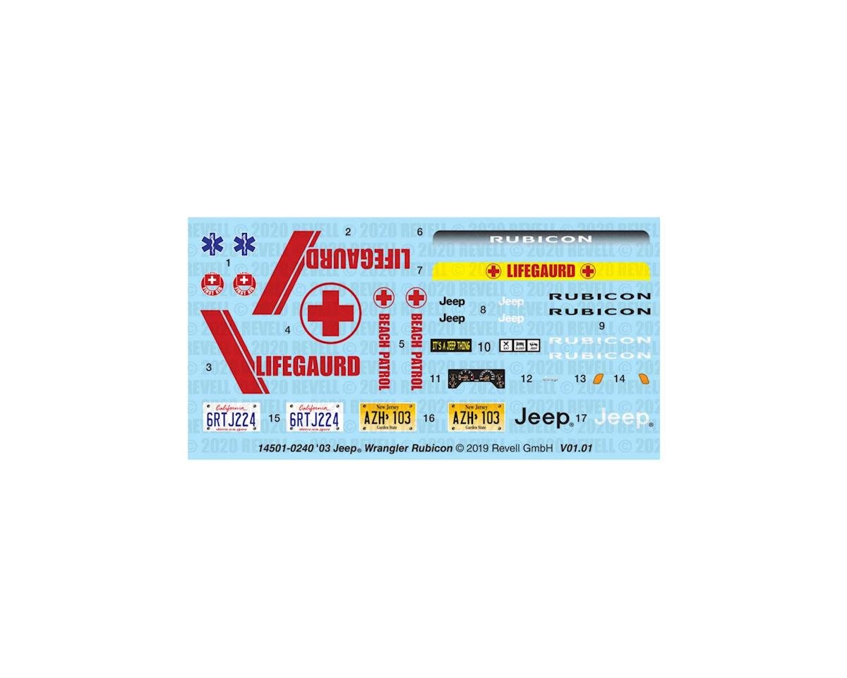 Revell 1/25 Jeep Wrangler Rubicon RMX854501 