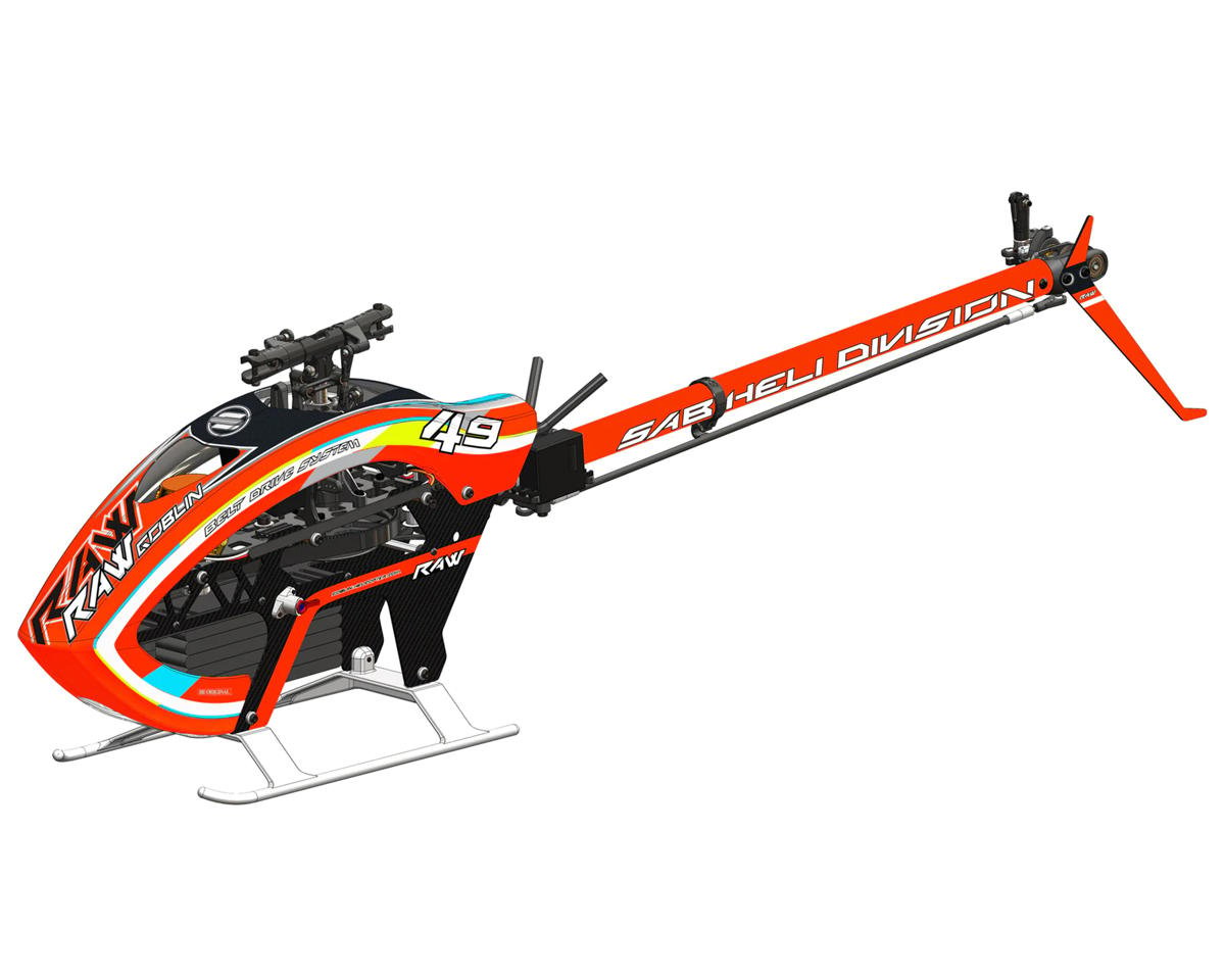 SAB Goblin Raw 420 Competition Electric Helicopter Kit (Orange) w/Blades  [SABSG424] - HobbyTown