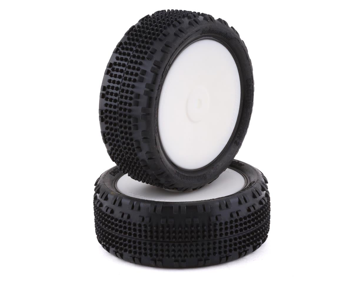 U6898 Schumacher Cactus Fusion 2 1/10 4wd Tires Yellow Pre-glued