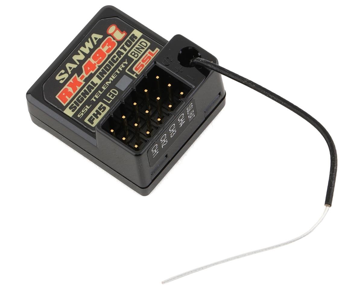 Sanwa/Airtronics RX-493i M17/MT-5 2.4GHz 4-Channel FHSS-5 Telemetry  Receiver [SNW107A41375A]