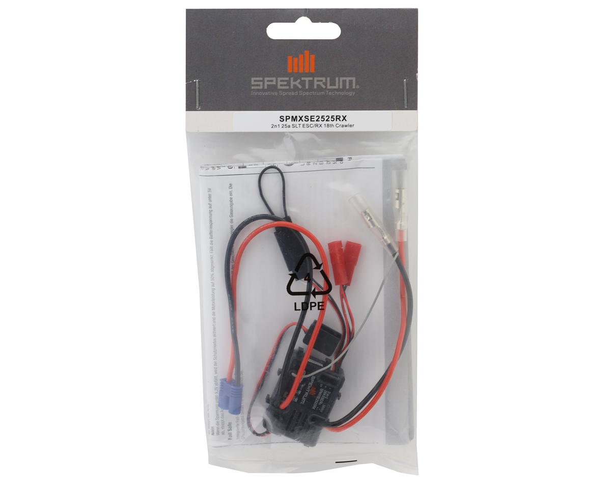 Spektrum RC 1/18 2-in-1 25A SLT ESC/Receiver: Rock Crawler ...