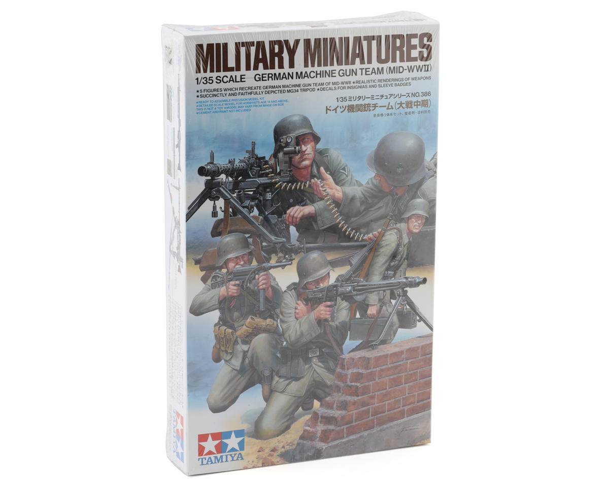 Tamiya 1/35 German Mid-WWII Machine Gun Team Model Kit [TAM35386 ...