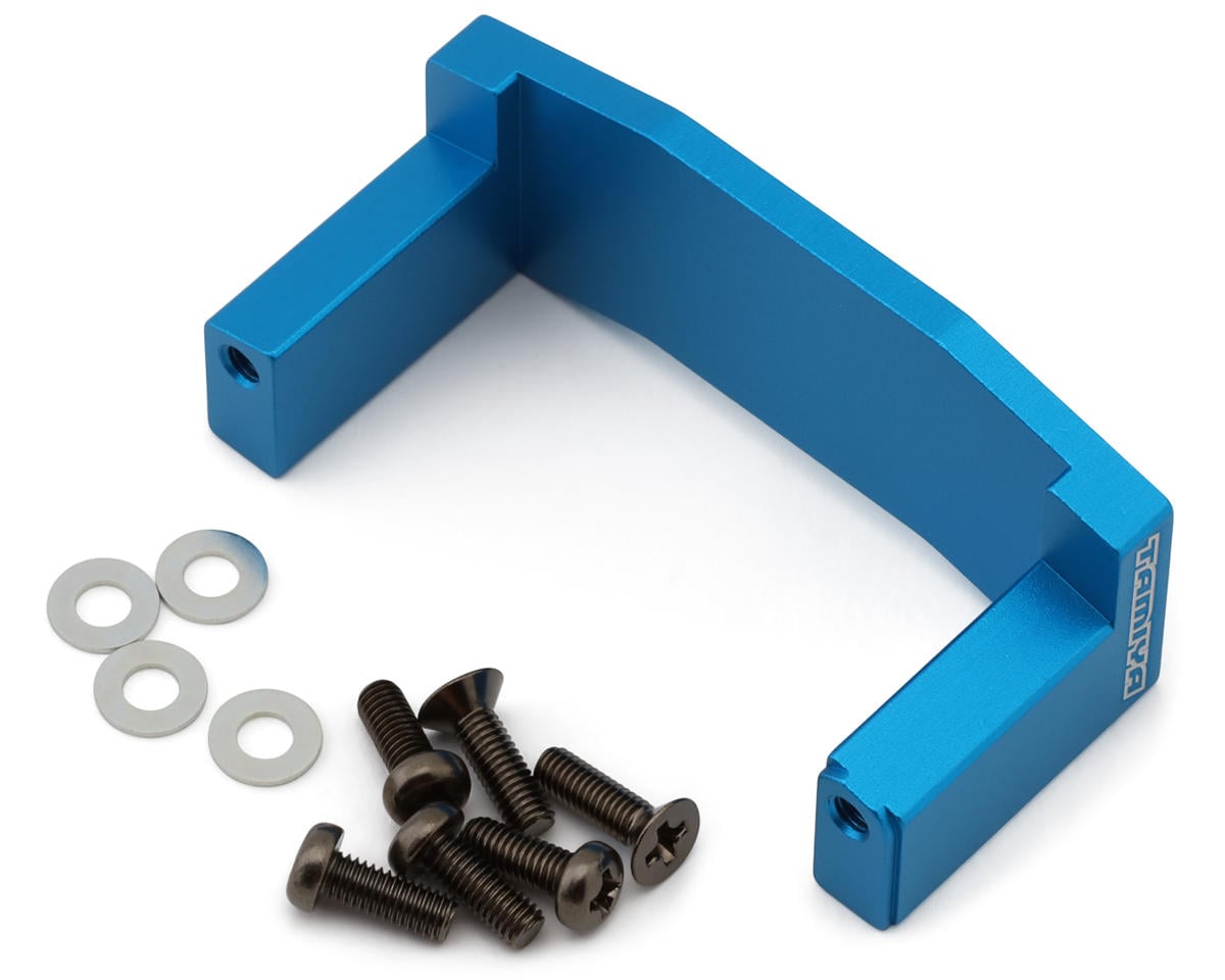 TOOMOD Aluminum Servo Mount For Tamiya TT-02 RC Car - CNC Machined Upgrade Part, Black (Compatible With OP.1977)