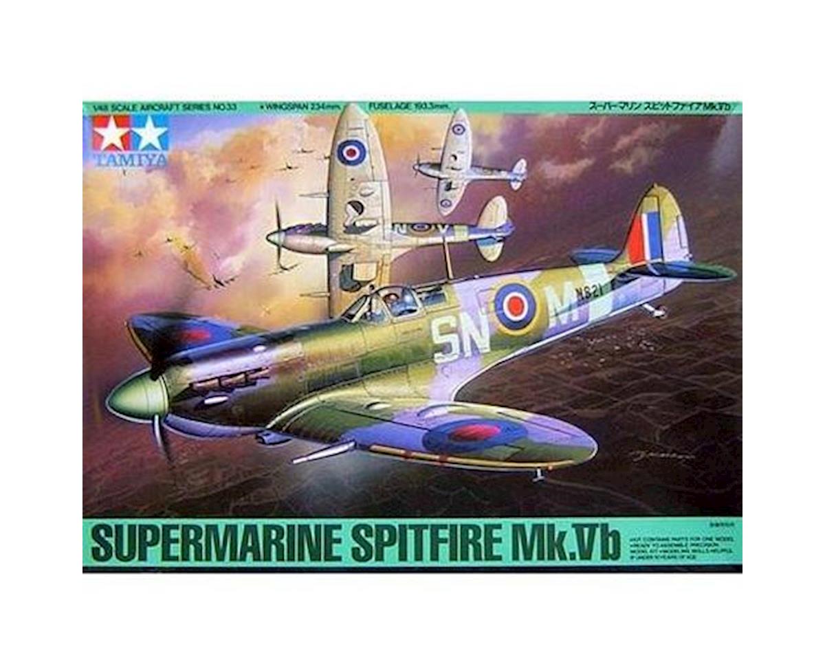Tamiya Supermarine Spitfire MK Vb 1/48 Airplane Model Kit TAM61033