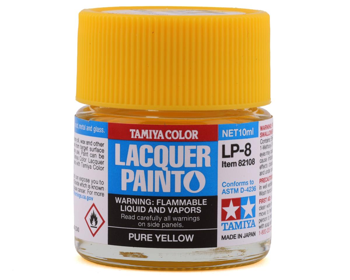 Tamiya LP-8 Pure Yellow Lacquer Paint (10ml) [TAM82108] - HobbyTown