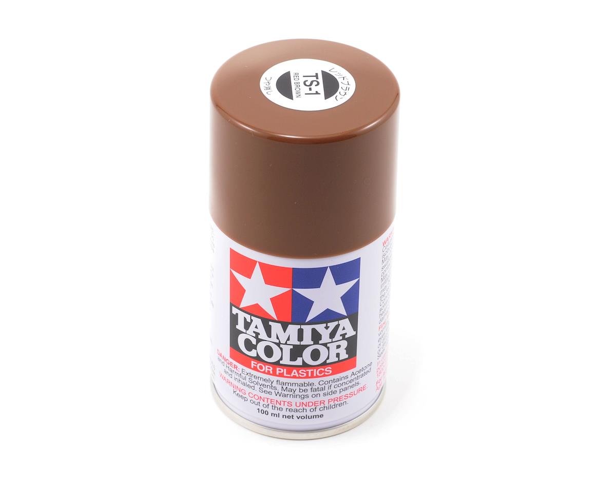 Tamiya TS-1 Red Brown Lacquer Spray Paint (100ml) TAM85001
