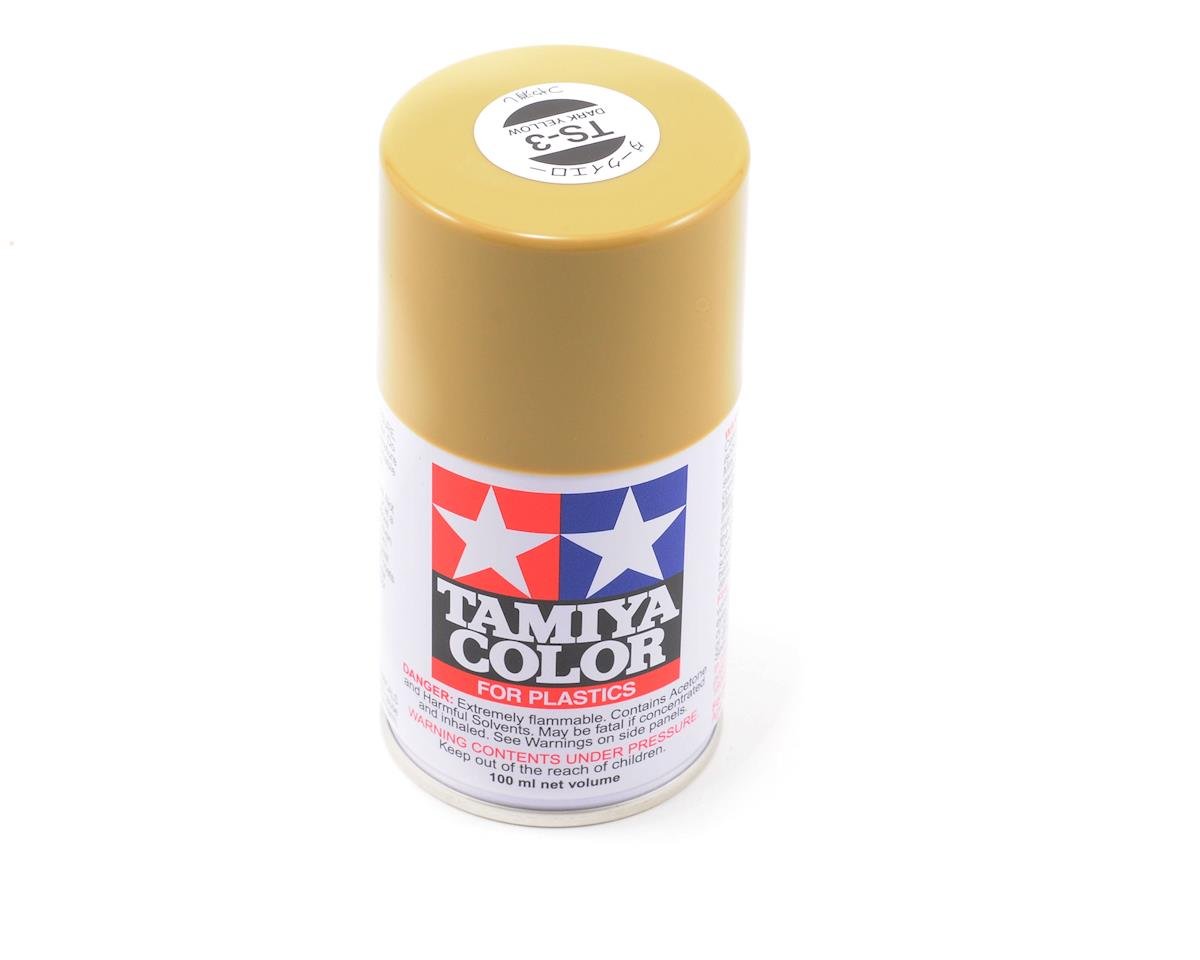 Tamiya TS-3 Dark Yellow Lacquer Spray Paint (100ml) TAM85003