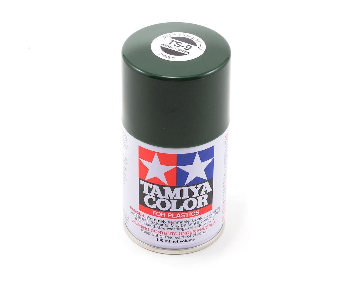 Tamiya TS-9 British Green Lacquer Spray Paint (100ml) TAM85009