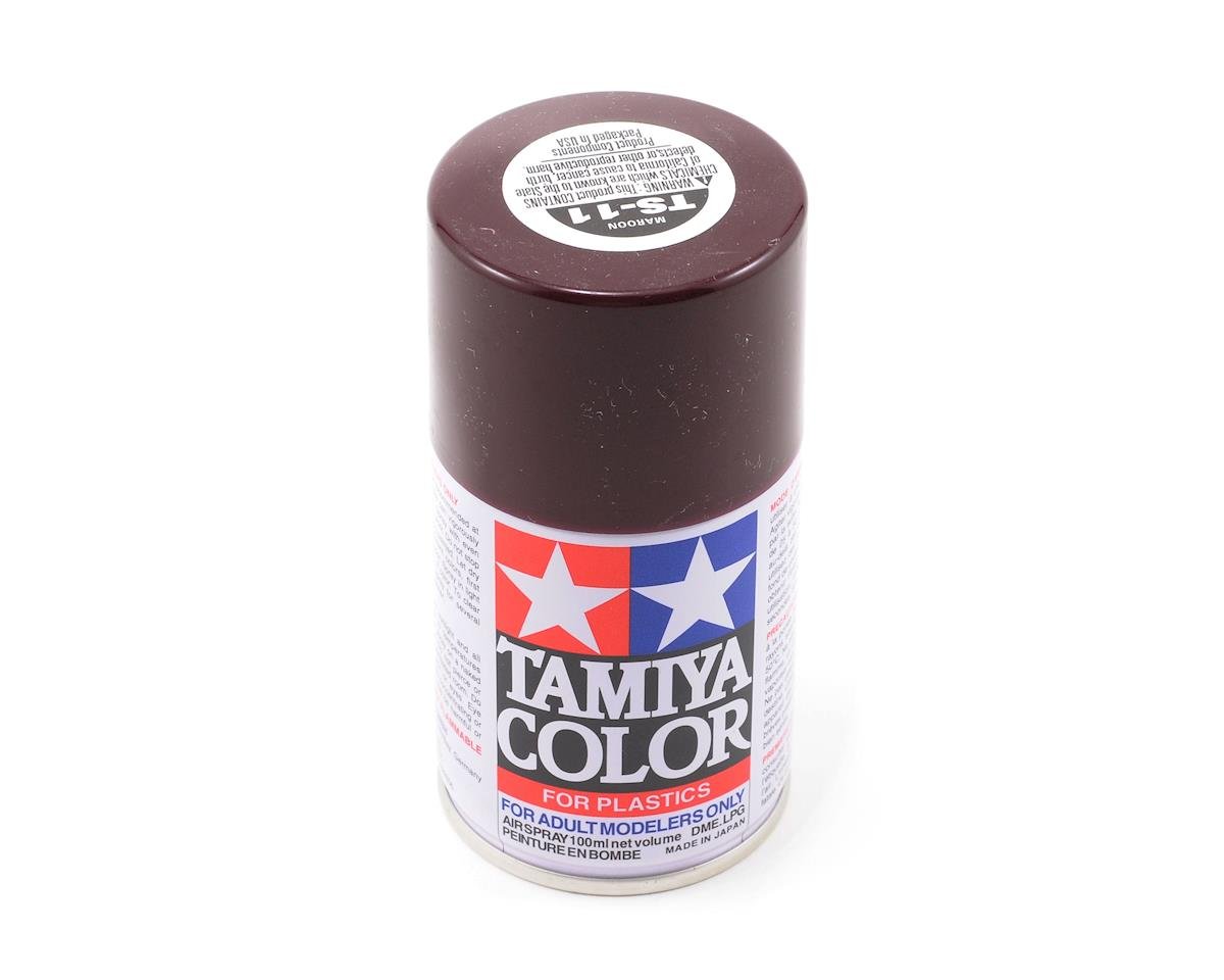 Tamiya TS-11 Maroon Lacquer Spray Paint (100ml) TAM85011
