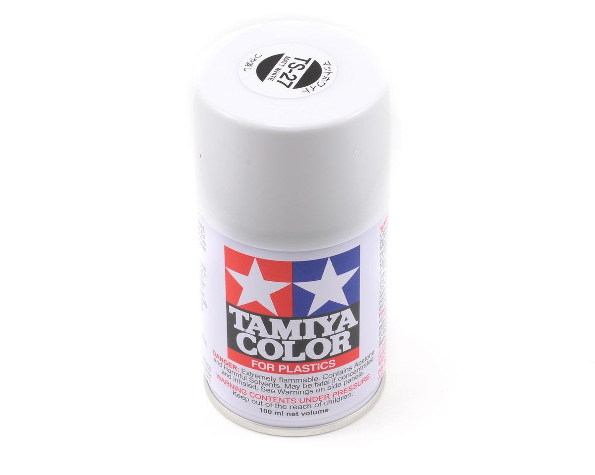 Tamiya TS-27 Matte White Lacquer Spray Paint (100ml) TAM85027