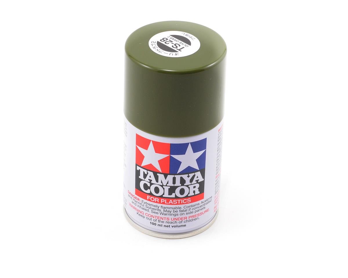 Tamiya TS-28 Olive Drab Lacquer Spray Paint (100ml) TAM85028