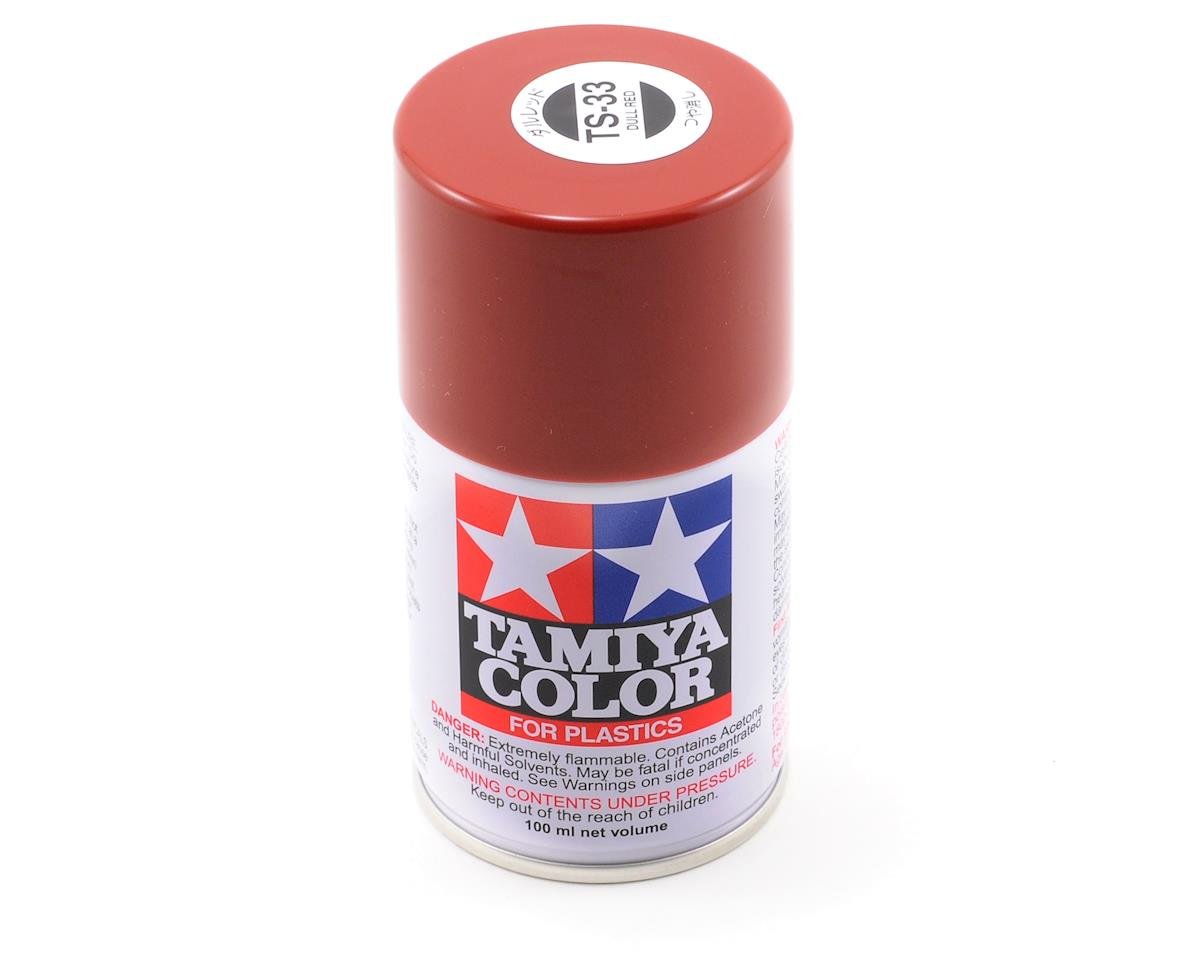Tamiya TS-33 Dull Red Lacquer Spray Paint (100ml) TAM85033
