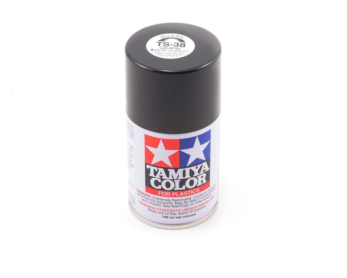 Tamiya TS-38 Gun Metal Lacquer Spray Paint (100ml) TAM85038