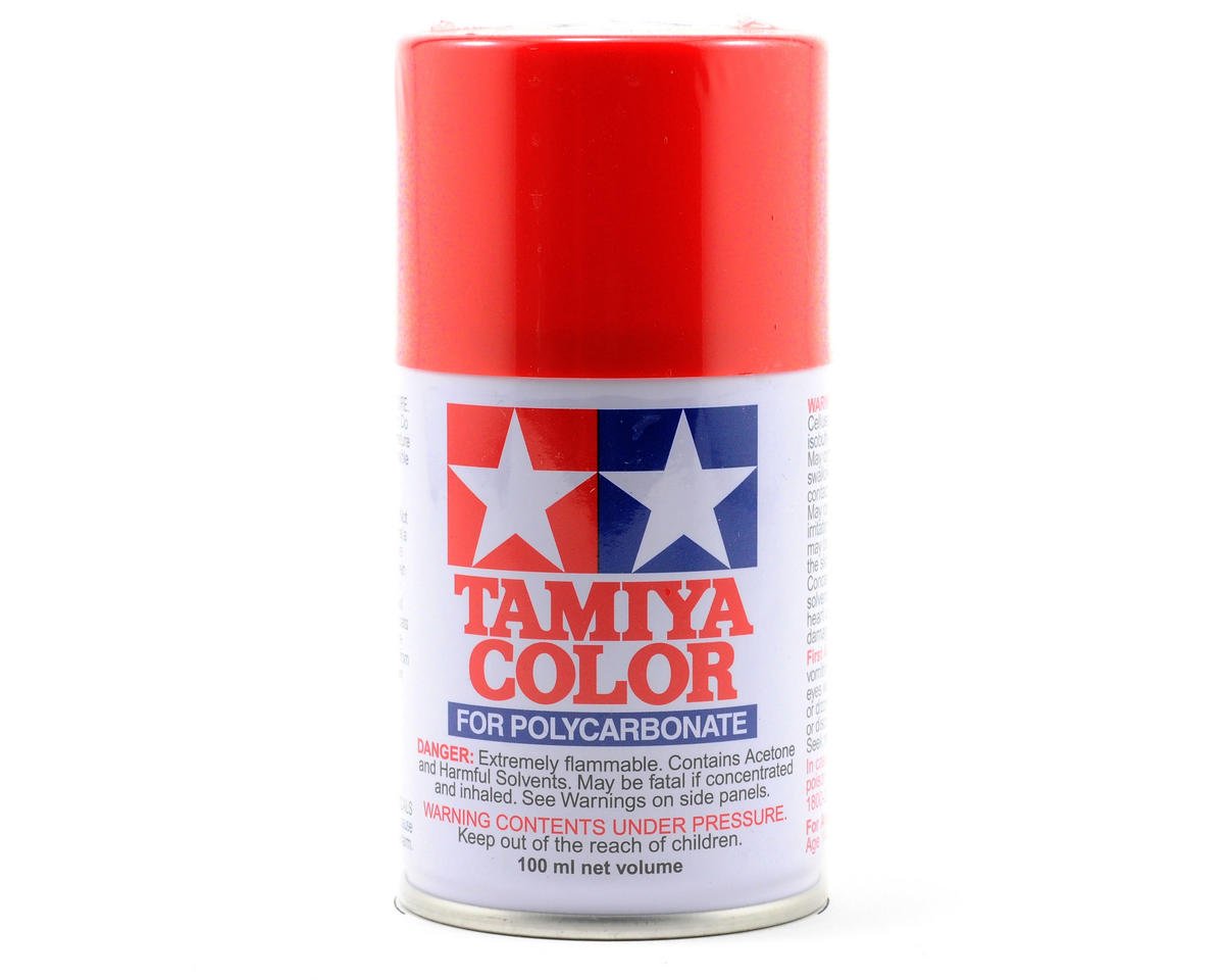 Tamiya PS-34 Bright Red Lexan Spray Paint (100ml) TAM86034