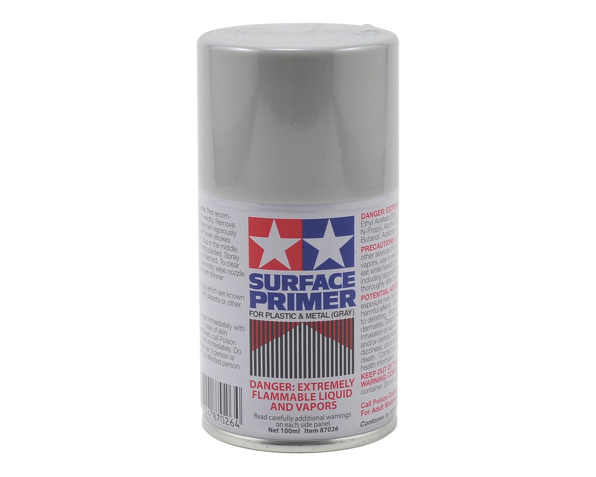 Tamiya: Primer - Fine Surface Primer Light grey - 180 ml - for all kits  (ref. TAM87064), Paints and Tools > Primers > Tamiya > Sprays