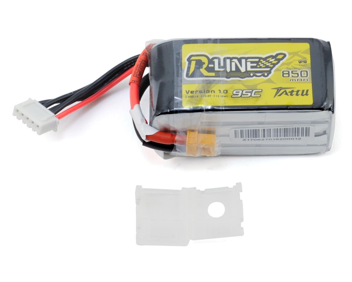 Tattu "RLine" 4s LiPo Battery 95C (14.8V/850mAh) TAT-RL-95C-850-4S1P-XT30