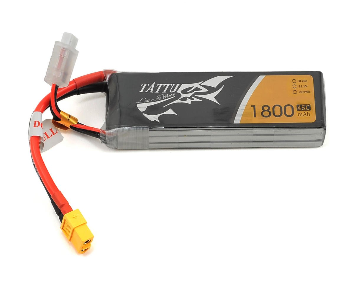 Tattu 3S LiPo Battery 45C (11.1V/1800mAh) (JST-XH) TAT1800-111-45C