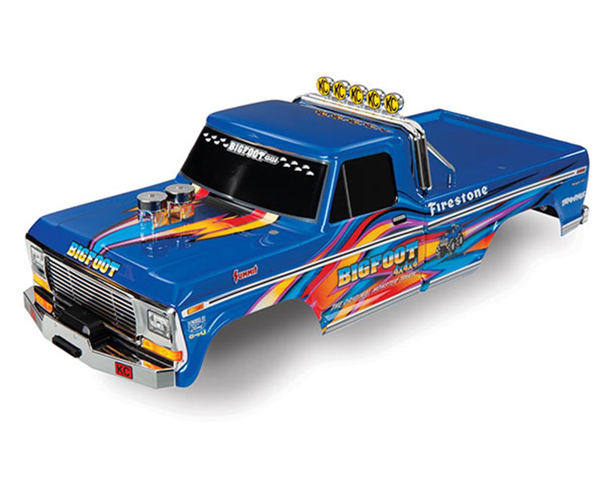 Traxxas Body, Bigfoot No. 1, blue-x, Officially Licensed replica (painted, decals applied) TRA3661X