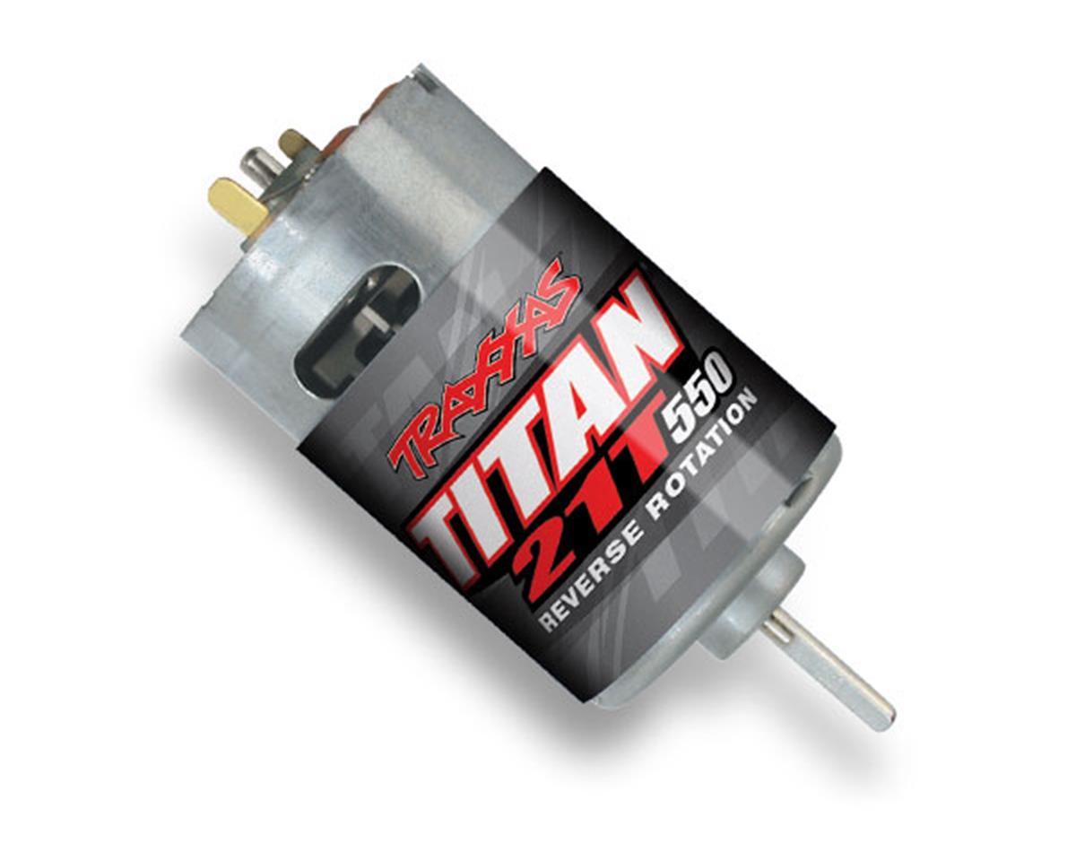 Traxxas Motor, Titan 550, reverse rotation (21-turns/ 14 volts) (1) TRA3975R