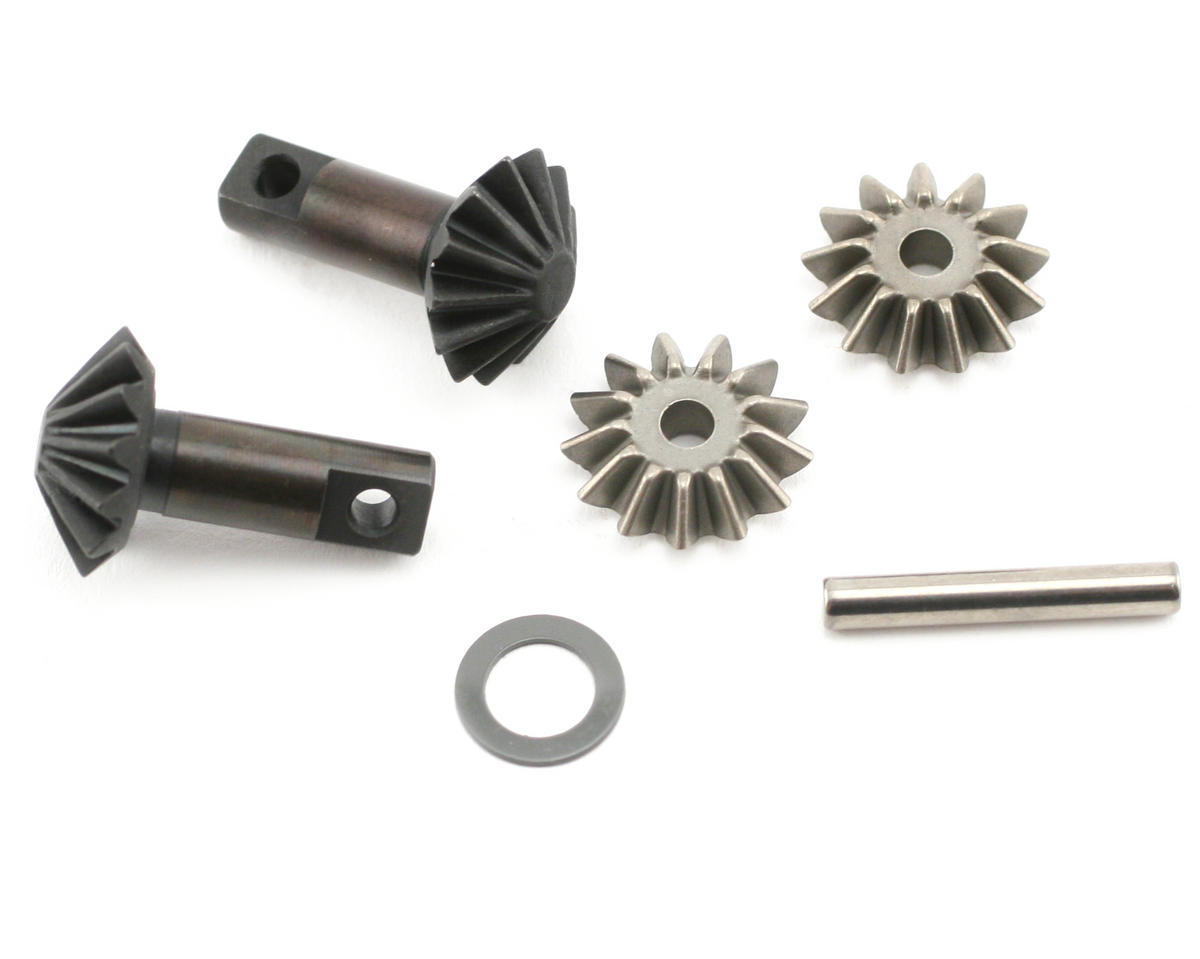 Traxxas Diff gear set: 13-T output gear shafts (2)/ 13-T spider gears (2)/ spider shaft (1)/ 6x10x0.5mm PTFE-coated washer (1) TRA4982