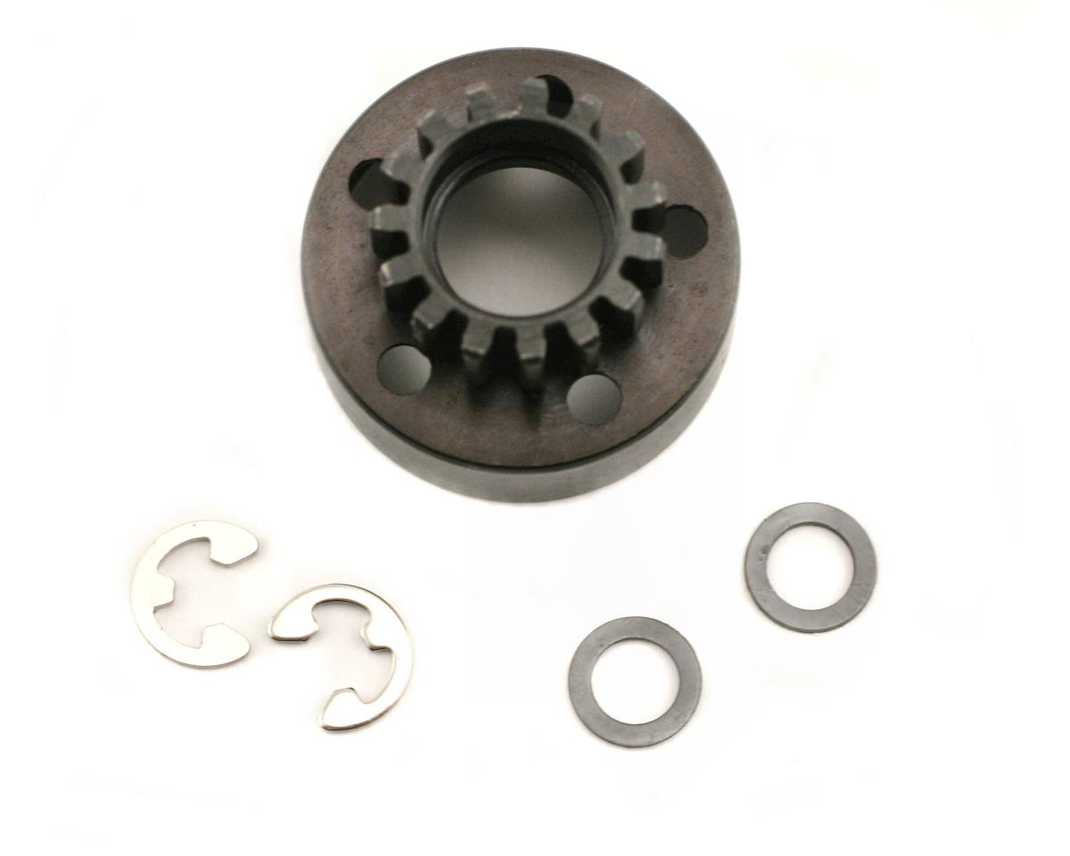 Traxxas, Clutch bell (15-tooth)/5x8x0.5mm fiber washer (2)/ 5mm e-clip (requires 5x11x4mm ball bearings part #4611) TRA5215