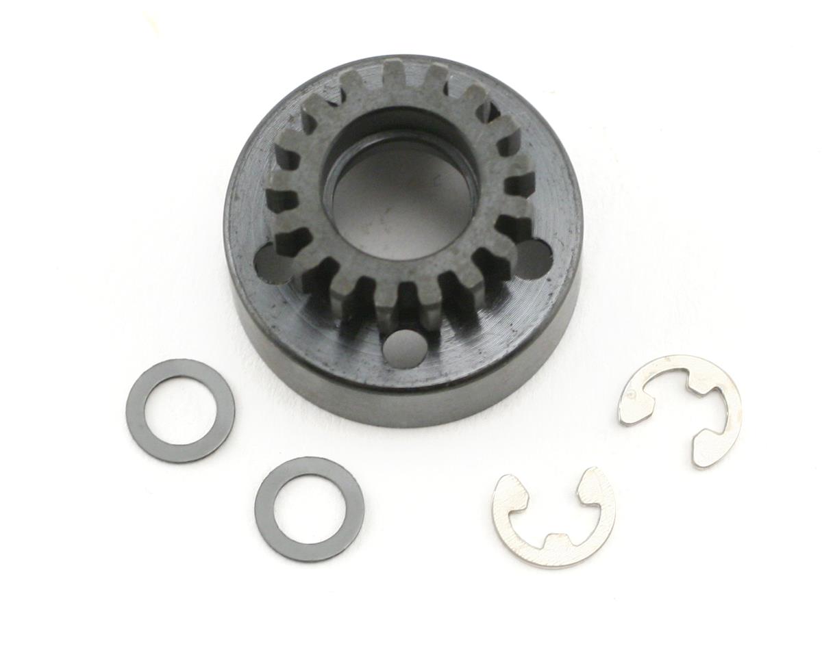 Traxxas Clutch Bell (17-Tooth)/5x8x0.5mm Fiber Washer (2)/ 5mm E-Clip (Requires 5x11x4mm Ball Bearings Part #4611) (1.0 Metric Pitch) TRA5217