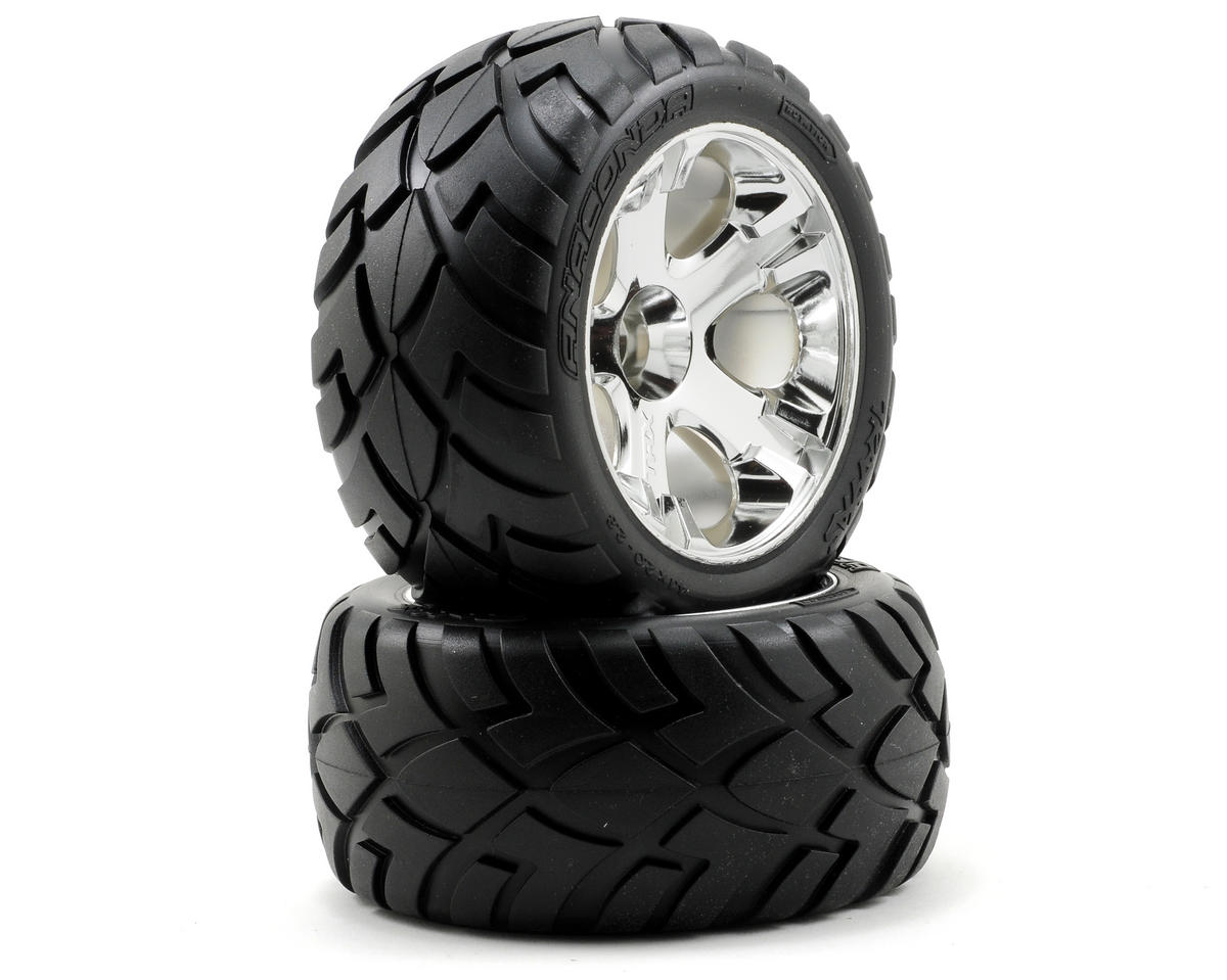 Traxxas Anaconda Wheels & Tires 2.8" nitro rear/electric front