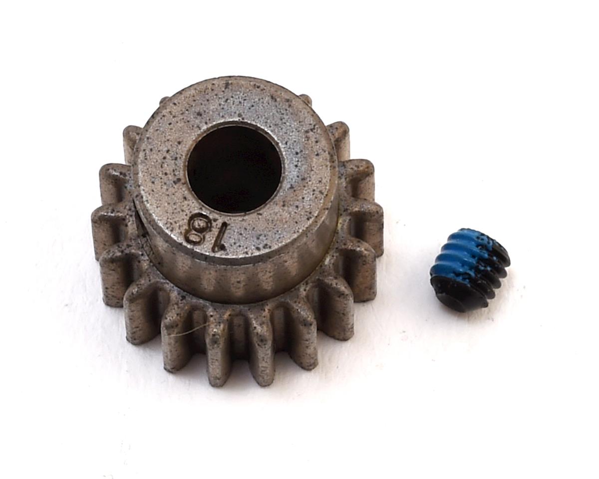 Traxxas Gear, 18-T pinion (0.8 metric pitch, compatible with 32-pitch) (hardened steel) (fits 5mm shaft)/ set screw TRA5644