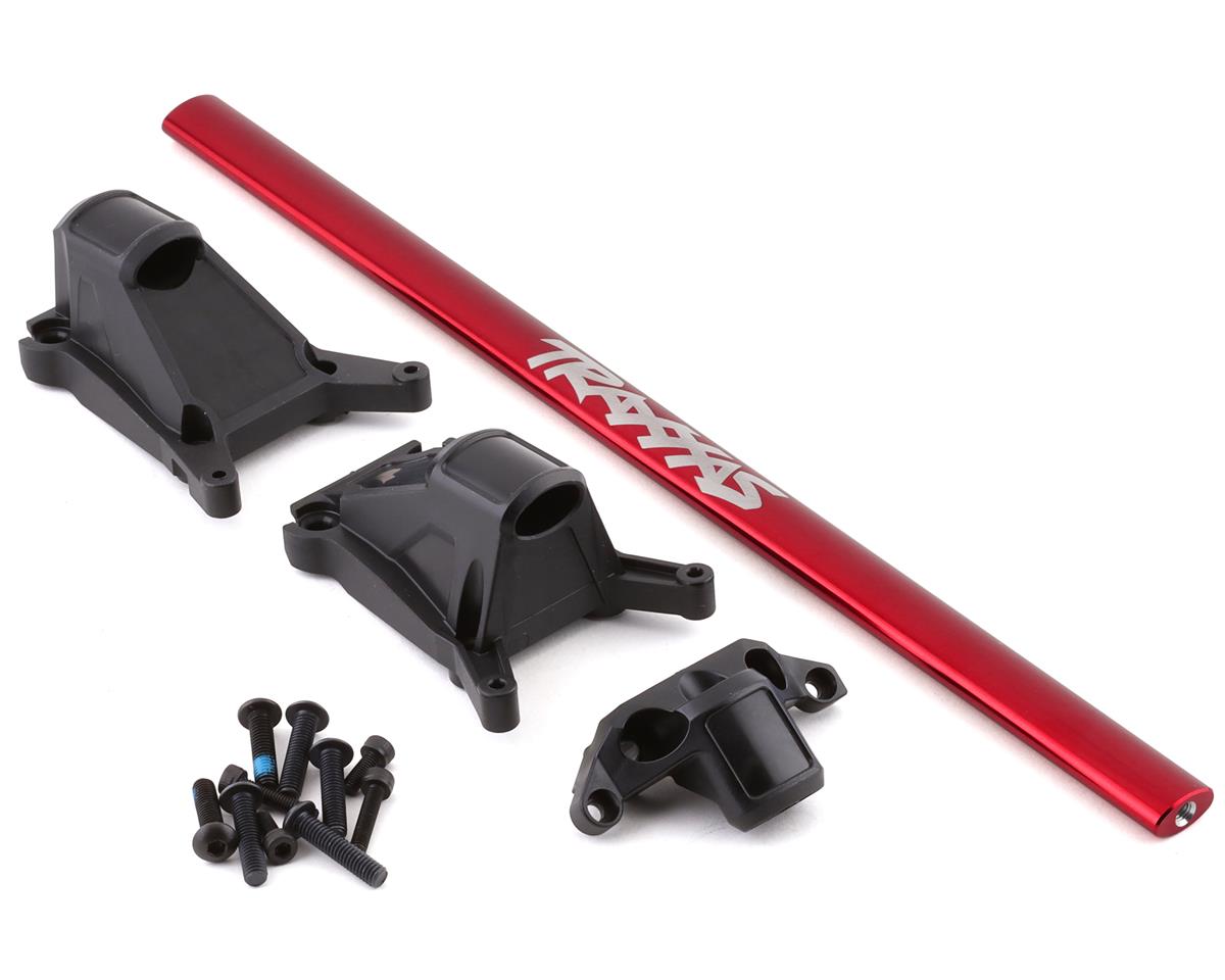 Traxxas Chassis brace kit, red (fits Rustler 4X4 or Slash 4X4 models equipped with Low-CG chassis) TRA6730R