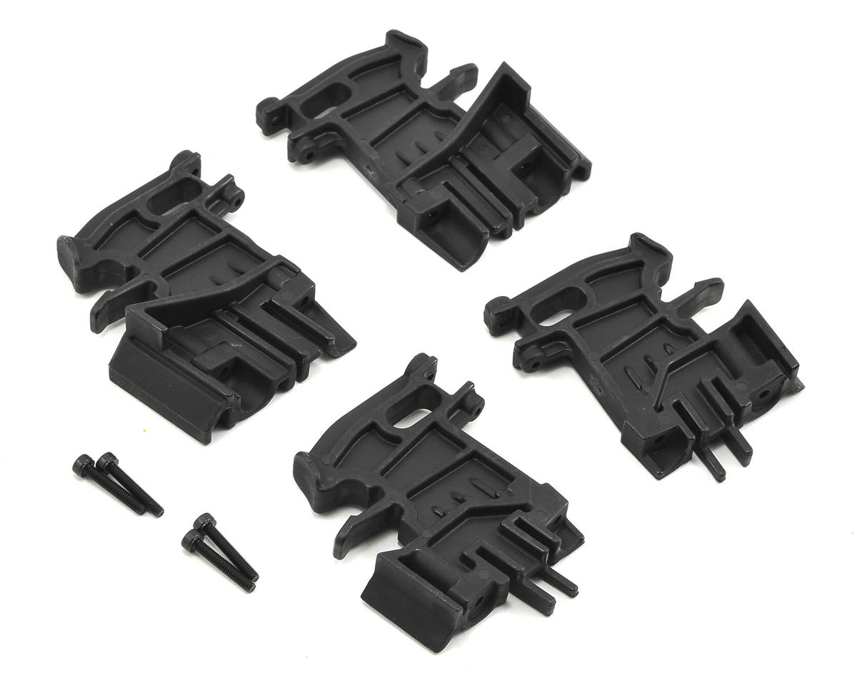 Traxxas Battery hold-down mounts, left (2)/ right (2)/ 3x18mm CS (4) TRA7718