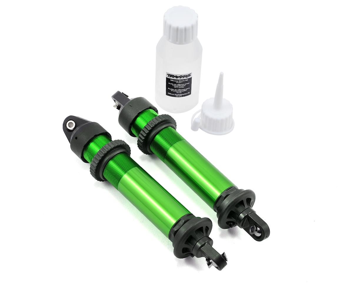 Traxxas X-Maxx GTX Assembled Shocks (Green) (2) (fully assembled without springs) TRA7761G
