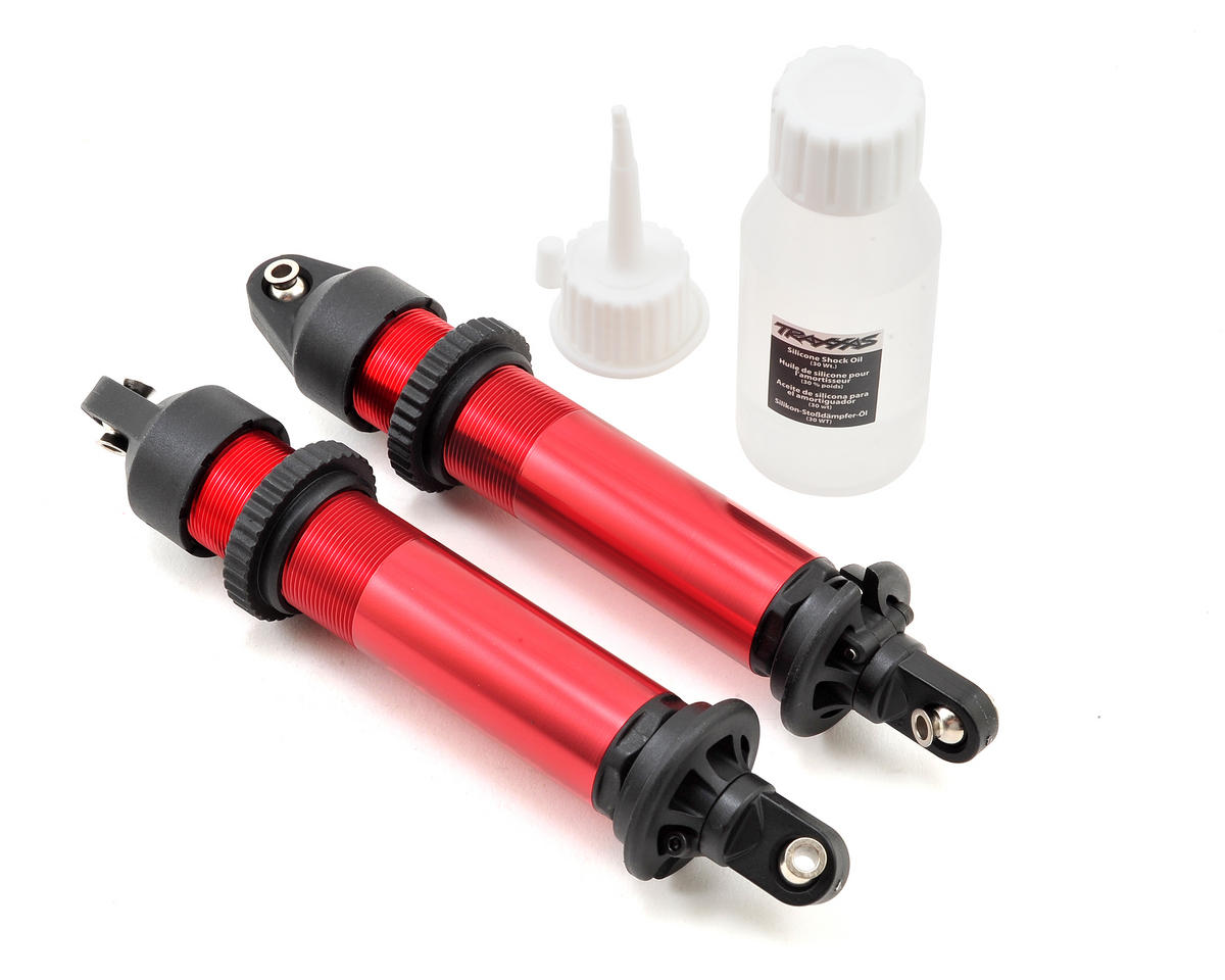 Traxxas X-Maxx GTX Assembled Shocks (Red) (2) (fully assembled without springs) TRA7761R