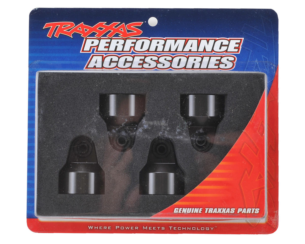 Traxxas Shock caps, aluminum (hard-anodized, PTFE-coated), GTX shocks (4)/ spacers (8) TRA7764X