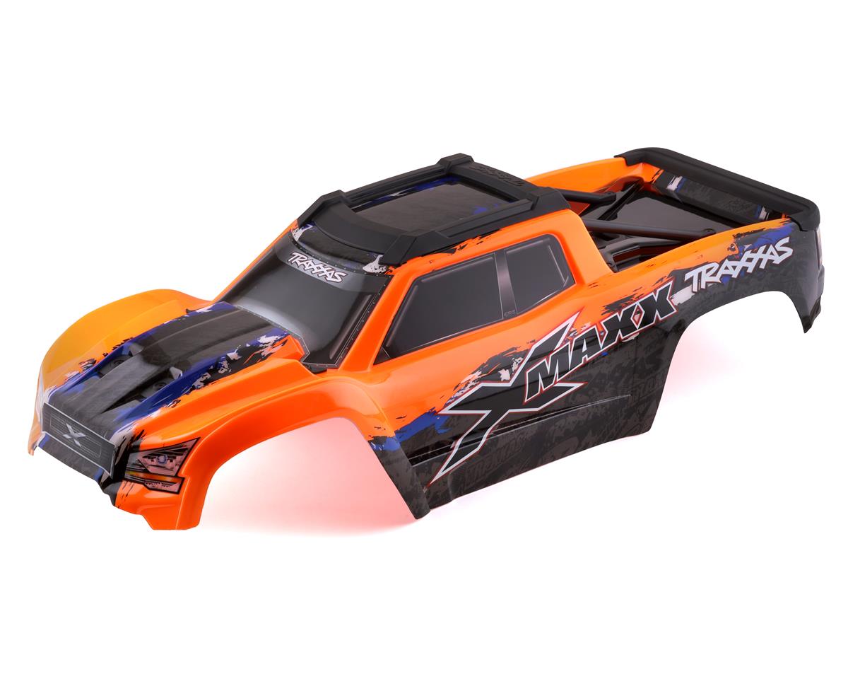 Traxxas Body, X-Maxx, orange (painted, decals applied) (assembled with front & rear body mounts, rear body support, and tailgate protector) TRA7811