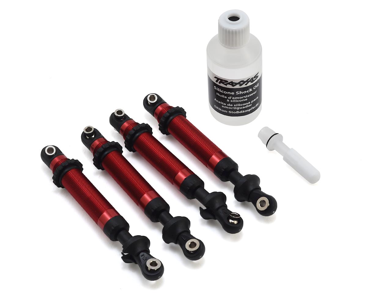 Traxxas Shocks, GTS, aluminum (red-anodized) (assembled without springs) (4) (for use with #8140R TRX-4 Long Arm Lift Kit) TRA8160R