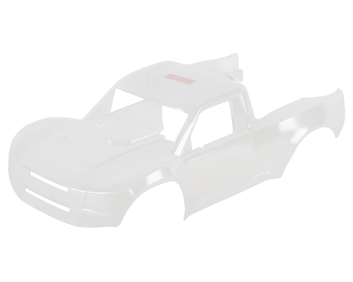 Traxxas Body, Unlimited Desert Racer (clear, trimmed, requires painting)/ decal sheet TRA8511