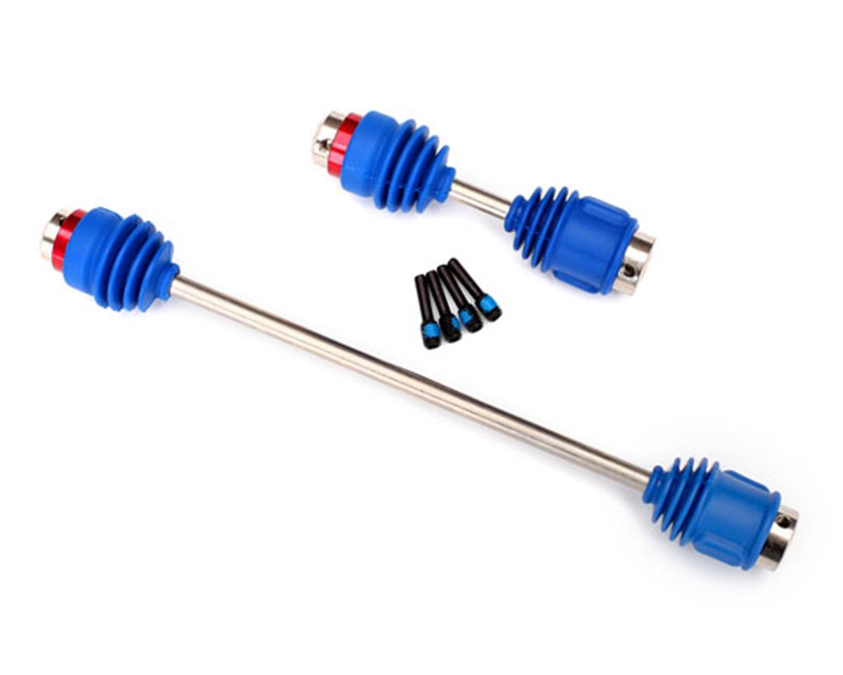 Traxxas Driveshafts, center E-Revo (steel constant-velocity) front (1)/ rear (1) (assembled with inner and outer dust boots, for E-Revo) TRA8655R