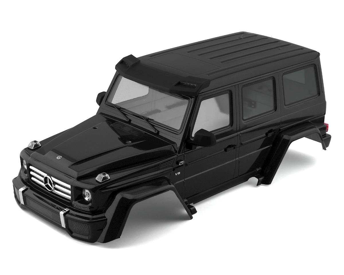 Traxxas Body, Mercedes-Benz G-500 4x4, complete (black) (includes rear body post, grille, side mirrors, door handles, & windshield wipers) TRA8811R
