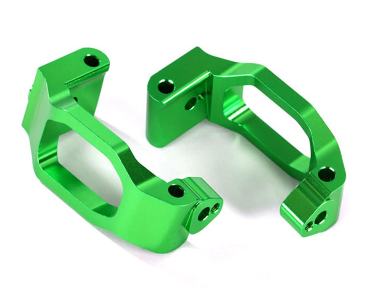 Traxxas Caster blocks (c-hubs), 6061-T6 aluminum (green-anodized), left & right/ 4x22mm pin (4)/ 3x6mm BCS (4)/ retainers (4) TRA8932G